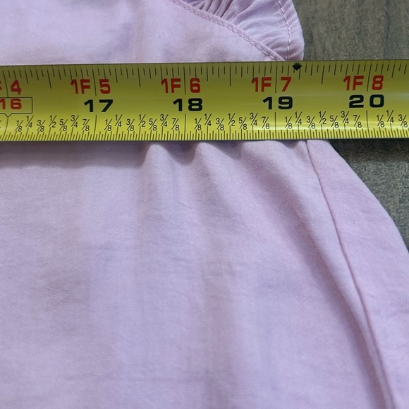 Cupcakes & Cashmere Purple Tie Front Ruffled Blouse - Picture 7 of 7